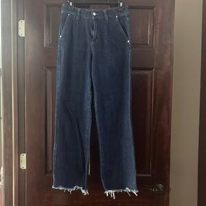 Oat New York Dark Blue Straight Leg Jeans